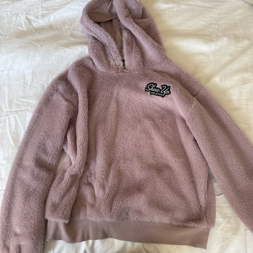 Peloton Pink Cropped Hoodie Sweatshirt